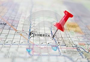 Phoenix Arizona map photo