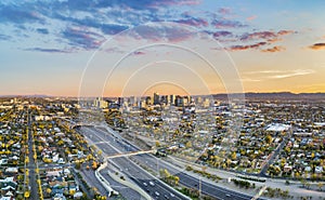 Phoenix, Arizona, USA Downtown Skyline Aerial