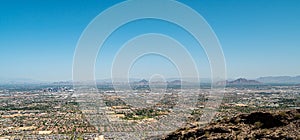 Phoenix Arizona the valley of the sun from South Mountain