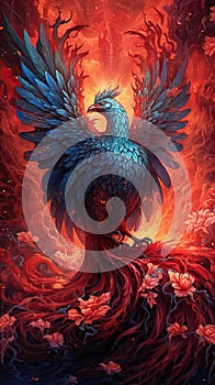 Phoenix, bird made of fire