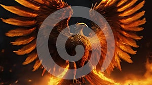 Phoenix, bird made of fire