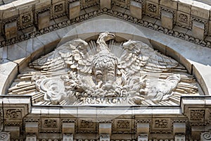 Phoenix Carving on St. Pauls Cathedral in London, UK