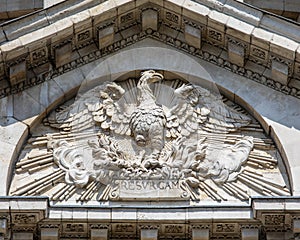 Phoenix Carving on St. Pauls Cathedral in London, UK