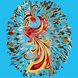 Phoenix Fire bird legend Firebird illustration