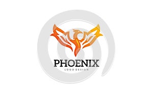 Phoenix Flame Clipart bird logo