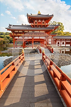 The Phoenix Hall of Byodo-in Temple in Kyoto