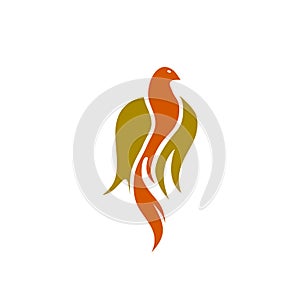 Phoenix logo concept isolated on white background