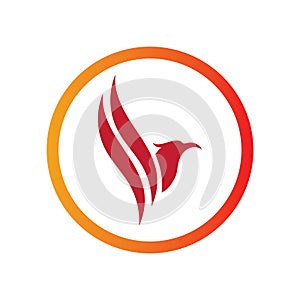 Phoenix logo design vector illustration