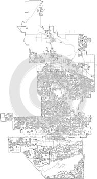 Phoenix map with Street Centerline