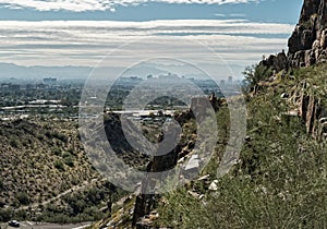 Phoenix Mountains Preserve, view of the city