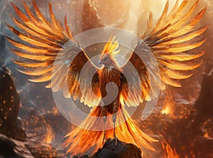 a Phoenix rising from the ashes