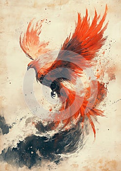 Phoenix Rising from the Flames photo