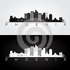 Phoenix skyline silhouette.