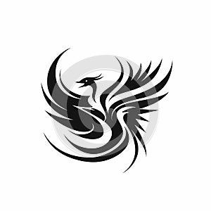 Phoenix Symbol Illustration. Generative AI