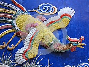 Phoenix on wall