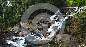 Phon phob Waterfall at Phukradueng, Loei province, National park in Thailand.