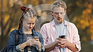 Phone Addicts in Street