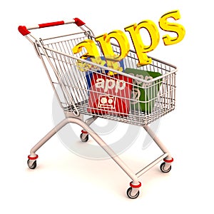 Phone apps shopping cart