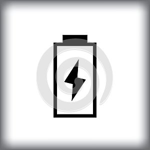 Phone Battery Charging Icon, Recharge Symbol, Energy Sign