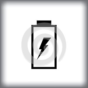 Phone Battery Charging Icon, Recharge Symbol, Energy Sign