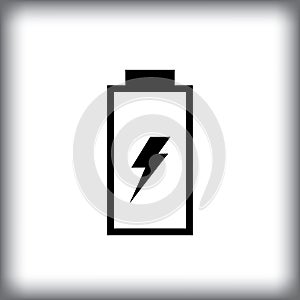 Phone Battery Charging Icon, Recharge Symbol, Energy Sign