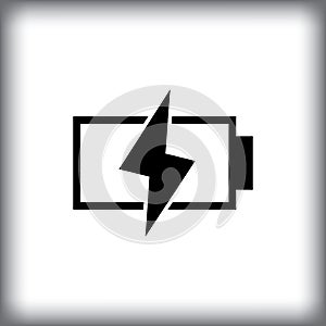 Phone Battery Charging Icon, Recharge Symbol, Energy Sign