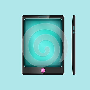 Phone on Blue Background