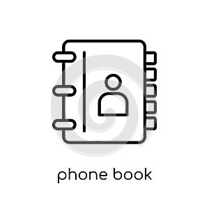 Phone book icon from Communication collection.