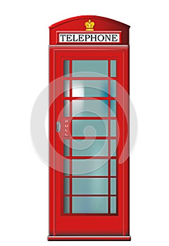 Phone booth vector photo
