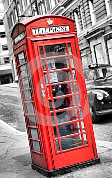 Phone cabine in london