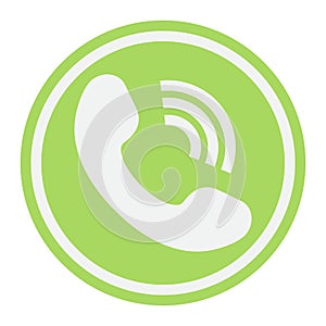 Phone Call flat icon, contact us and website