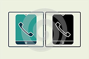 phone call icon. icon related to UI elements. suitable for web site, app, user interfaces,element, printable etc. solid icon style