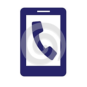 Phone Call Simpel Logo Icon Vector Ilustration