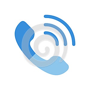 Phone Call Wave Icon for Communication