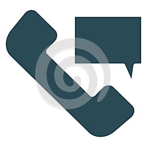 Phone chat  Isolated Vector Icon fully editable