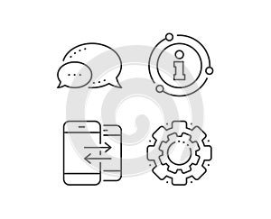Phone Communication line icon. Incoming call. Vector