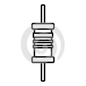 Phone condensator icon, outline style