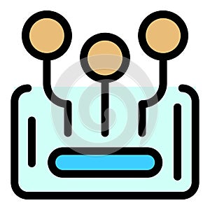 Phone content filter icon vector flat