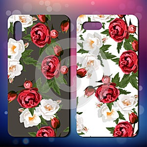 Phone cover with roses