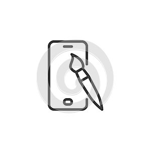 Phone Customization line icon