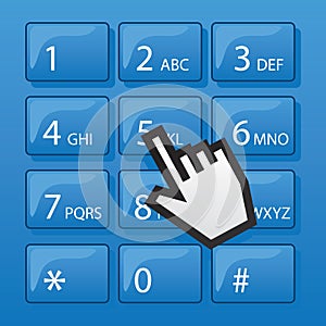 Phone Dial Pad Pointer