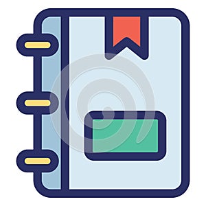 Phone Directory  Isolated Vector Icon which can easily modify or edit