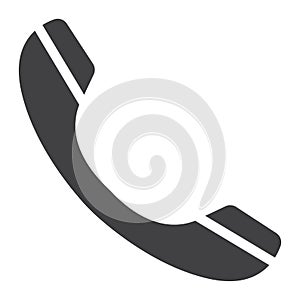 Phone glyph icon, web and mobile, contact sign