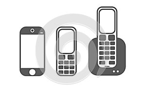 Phone icon set