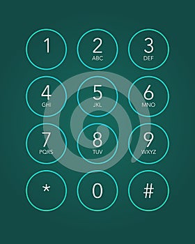 Phone keypad