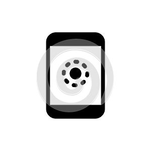 Phone loading icon or on screen finger print