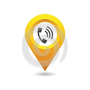 Phone location pin