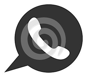 Phone Message - Raster Icon Illustration