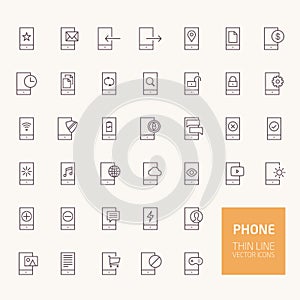 Phone Outline Icons for web and mobile apps