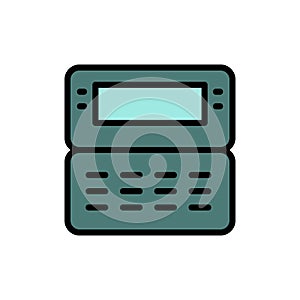 Phone, pager icon. Simple color with outline vector elements of communication icons for ui and ux, website or mobile application